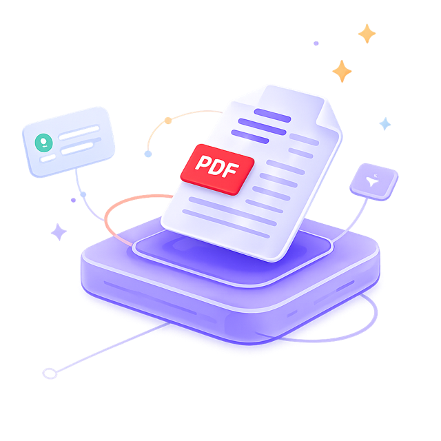PDF converting into a course